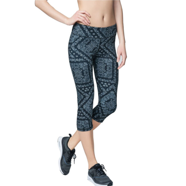 Женские спортивные леггинсы Aeropostale Womens Printed Casual Leggings S Черные