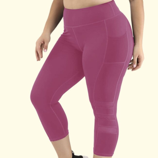 Женские спортивные лосины Big Powder XXXL Малиновые Женские спортивные лосины Big Powder XXXL Малиновые