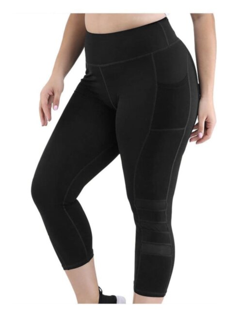 Женские спортивные лосины Big Black XXL Черные Женские спортивные лосины Big Black XXL Черные