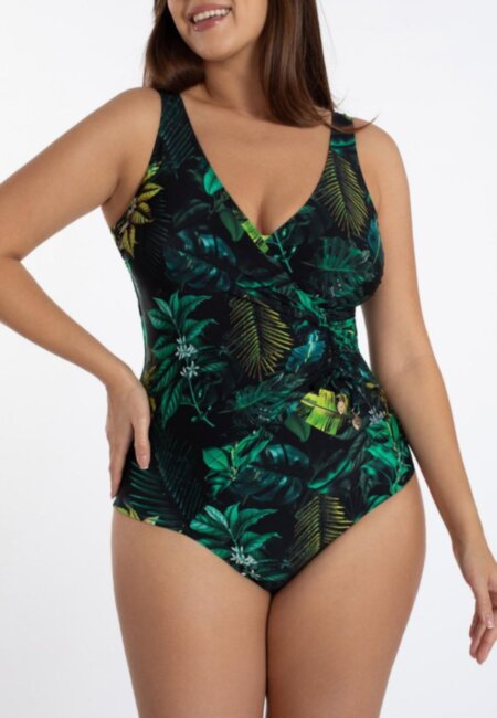 Слитный купальник с утяжкой Маркандре 2405-421 Зеленый