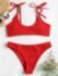 Раздельный купальник Zaful Red 154-160 см Красный Раздельный купальник Zaful Red 154-160 см Красный