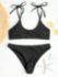 Раздельный купальник Zaful Black 158-164 см Черный Раздельный купальник Zaful Black 158-164 см Черный